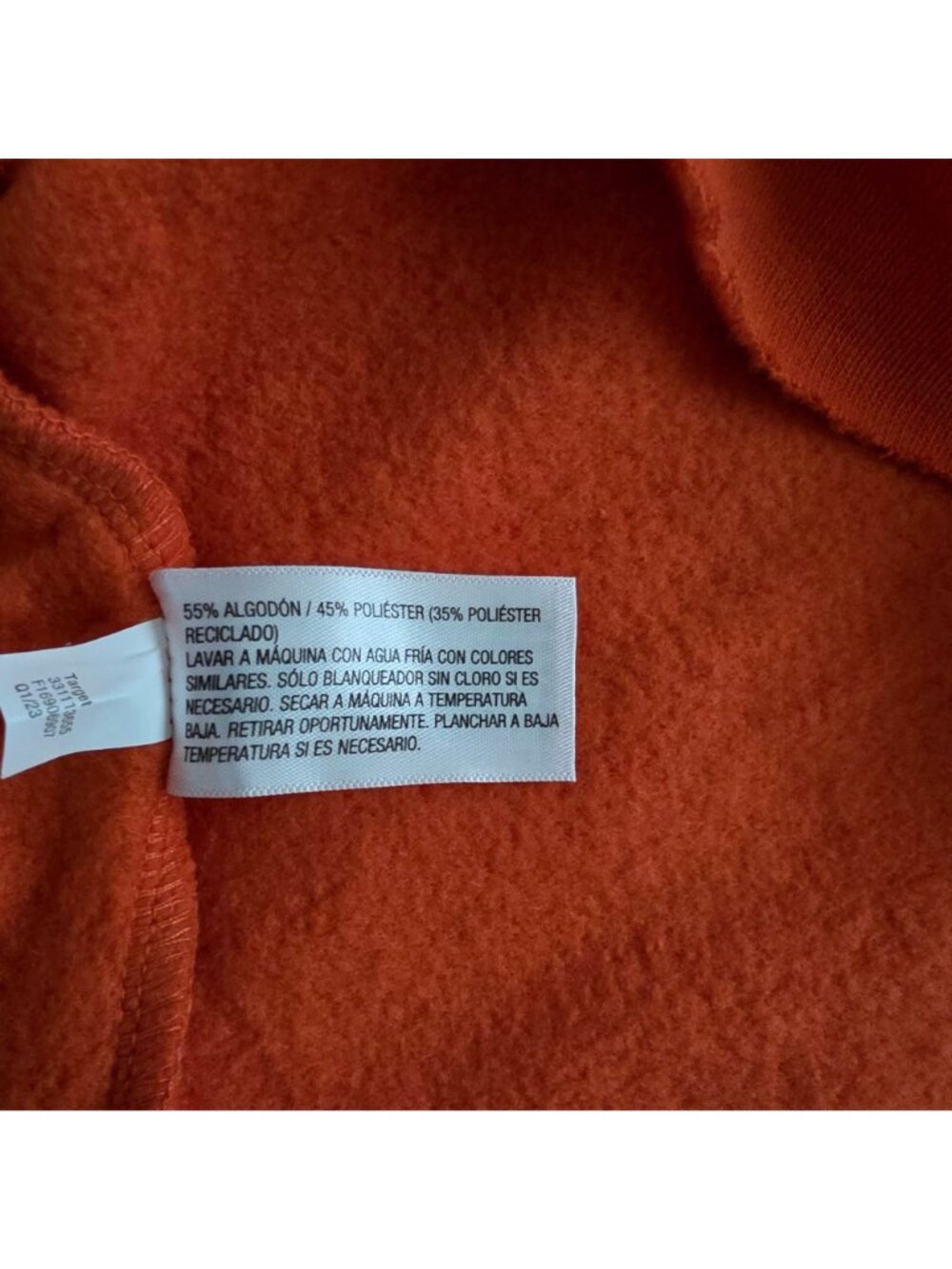 Wild Fable Red Long Sleeve Cropped Raw Edge Hem Pullover Sweatshirt Size XL - Picture 9 of 10